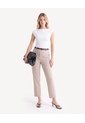 Pantalón Chino Con Cinturón  Para Mujer Beige Seven Seven de Seven Seven