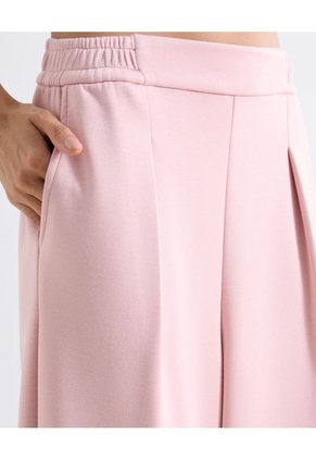 Pantalón Sudadera Encauchada  Para Mujer Rosado Seven Seven