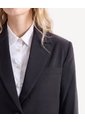 Blazer Cropped Cruzado  Para Mujer Negro Seven Seven de Seven Seven