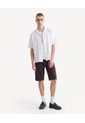 Camisa Resort Bordada  Para Hombre Blanco Seven Seven de Seven Seven
