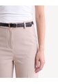Pantalón Chino Con Cinturón  Para Mujer Beige Seven Seven de Seven Seven