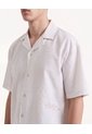 Camisa Resort Bordada  Para Hombre Blanco Seven Seven de Seven Seven