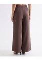 Pantalón Tiro Alto Bota Amplia  Para Mujer Café Seven Seven de Seven Seven