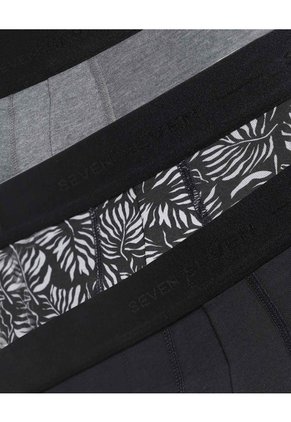 Set X3 Boxers Stretch Corto X3 Para Hombre Negro Seven Seven