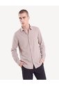 Camisa Rústica Regular  Para Hombre Beige Seven Seven de Seven Seven