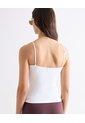 Camiseta De Tiras Doble Capa  Para Mujer Blanco Seven Seven de Seven Seven