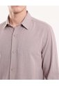 Camisa Rústica Regular  Para Hombre Beige Seven Seven de Seven Seven