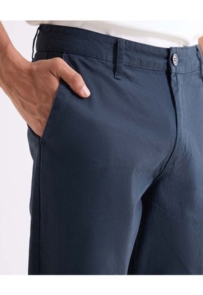 Pantalón Chino Regular  Para Hombre Azul Seven Seven