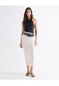 Body Cuello Alto Drapeado  Para Mujer Negro Seven Seven de Seven Seven