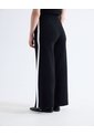 Pantalón Tejido Contraste Lateral  Para Mujer Negro Seven Seven de Seven Seven