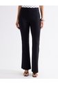 Pantalón Flare Tiro Alto  Para Mujer Negro Seven Seven de Seven Seven