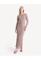 Vestido Maxi De Encaje  Para Mujer Café Seven Seven de Seven Seven