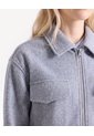 Chaqueta Corta De Punto  Para Mujer Gris Seven Seven de Seven Seven