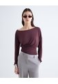Blusa Escote Ojal Ajustable  Para Mujer Vino Seven Seven de Seven Seven