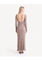 Vestido Maxi De Encaje  Para Mujer Café Seven Seven de Seven Seven