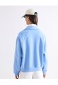 Buzo Polo Con Detalle Frontal  Para Mujer Azul Seven Seven de Seven Seven