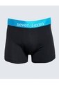 Pack X 3 Bóxer Corto X3 Para Hombre Negro Seven Seven de Seven Seven