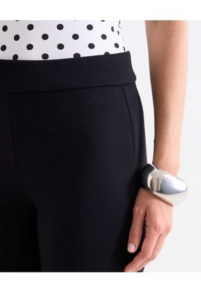 Pantalón Flare Tiro Alto  Para Mujer Negro Seven Seven