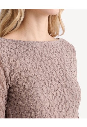 Vestido Maxi De Encaje Para Mujer Café Seven Seven
