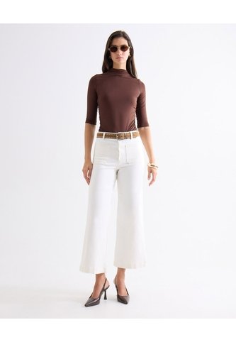 Jean Retro Bolsillos Frontales  Para Mujer Blanco Seven Seven Seven Seven