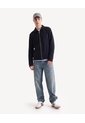 Camisa Harrington Texturizada  Para Hombre Negro Seven Seven de Seven Seven