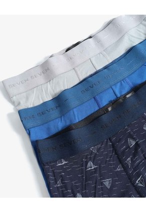Bóxer Corto Pretina Contraste Pack X3 X3 Para Hombre Surtido Seven Seven