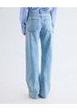 Jean Straight Tono Medio Con Pedrería  Para Mujer Azul Seven Seven de Seven Seven