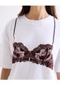Camiseta Graphic Detalle Frontal Artístico  Para Mujer Crudo Seven Seven de Seven Seven