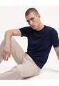 Camiseta Tejida Esencial  Para Hombre Azul Seven Seven de Seven Seven