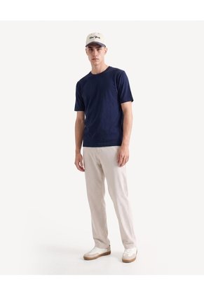 Camiseta Tejida Esencial  Para Hombre Azul Seven Seven