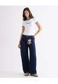 Camiseta Texturizada Con Estampado  Para Mujer Blanco Seven Seven de Seven Seven