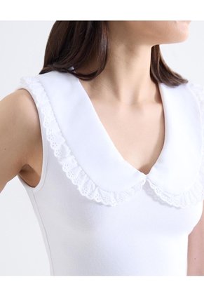 Camiseta Cuello Bebé Para Mujer Crudo Seven Seven