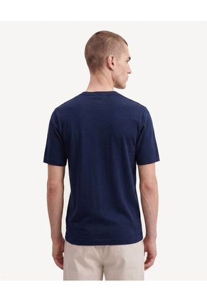 Camiseta Tejida Esencial  Para Hombre Azul Seven Seven