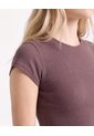 Camiseta De Silueta Definida  Para Mujer Café Seven Seven de Seven Seven