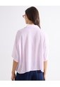 Blusa Rayas Cuello Camisero  Para Mujer Lila Seven Seven de Seven Seven