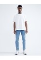 Camiseta Tejida Texturizada Oversize  Para Hombre Marfil Seven Seven de Seven Seven