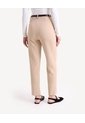 Pantalón Chino Con Cinturón  Para Mujer Taupe Seven Seven de Seven Seven