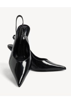 Tacones Correa Al Tobillo  Para Mujer Negro Seven Seven