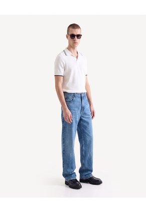 Jean Loose Azul Claro  Para Hombre Azul Seven Seven