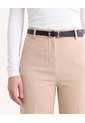 Pantalón Chino Con Cinturón  Para Mujer Taupe Seven Seven de Seven Seven