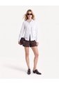 Blusa Tejida Cuello V  Para Mujer Crema Seven Seven de Seven Seven