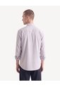 Camisa Stretch Manga Larga  Para Hombre Gris Seven Seven de Seven Seven