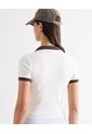 Polo Con Contrastes En Cuello  Para Mujer Amarillo Seven Seven de Seven Seven