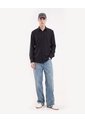 Camisa Viori Regular  Para Hombre Negro Seven Seven de Seven Seven