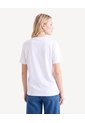 Camiseta Screen Corte Holgado  Para Mujer Blanco Seven Seven de Seven Seven