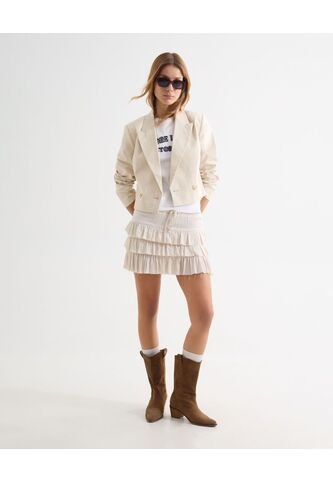 Falda Para Mujer Corto Color Beige Marca Seven Seven #28140938 Seven Seven