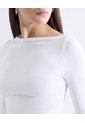 Camiseta Cuello Ojal  Para Mujer Crudo Seven Seven de Seven Seven