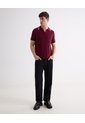 Polo Tejido Fit Regular  Para Hombre Vino Seven Seven de Seven Seven