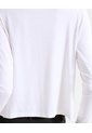 Blusa Drapeada Escote V  Para Mujer Crudo Seven Seven de Seven Seven