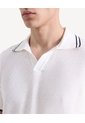 Polo Tricot Rayas  Para Hombre Marfil Seven Seven de Seven Seven